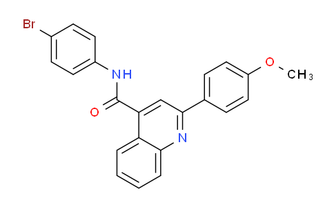 CAS No. 312321-04-3, N-(4-Bromophenyl)-2-(4-methoxyphenyl)quinoline-4-carboxamide