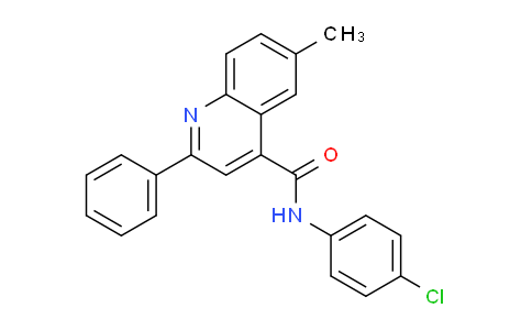 CAS No. 337501-79-8, N-(4-Chlorophenyl)-6-methyl-2-phenylquinoline-4-carboxamide