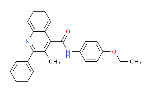 CAS No. 337936-43-3, N-(4-Ethoxyphenyl)-3-methyl-2-phenylquinoline-4-carboxamide