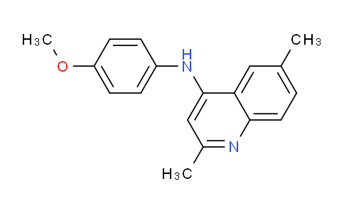 CAS No. 332165-38-5, N-(4-Methoxyphenyl)-2,6-dimethylquinolin-4-amine