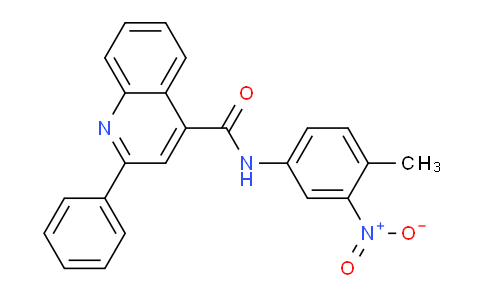 CAS No. 332176-38-2, N-(4-Methyl-3-nitrophenyl)-2-phenylquinoline-4-carboxamide