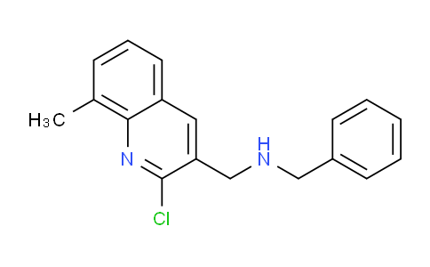 CAS No. 606095-53-8, N-Benzyl-1-(2-chloro-8-methylquinolin-3-yl)methanamine