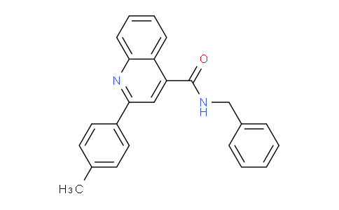 CAS No. 332381-76-7, N-Benzyl-2-(p-tolyl)quinoline-4-carboxamide