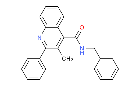 CAS No. 177360-28-0, N-Benzyl-3-methyl-2-phenylquinoline-4-carboxamide