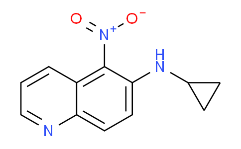 CAS No. 1150164-23-0, N-Cyclopropyl-5-nitroquinolin-6-amine