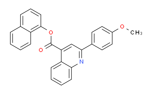 CAS No. 332381-73-4, Naphthalen-1-yl 2-(4-methoxyphenyl)quinoline-4-carboxylate