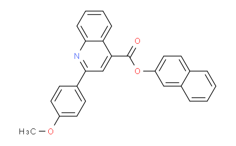 CAS No. 332381-51-8, Naphthalen-2-yl 2-(4-methoxyphenyl)quinoline-4-carboxylate