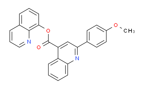 CAS No. 332381-08-5, Quinolin-8-yl 2-(4-methoxyphenyl)quinoline-4-carboxylate
