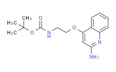 CAS No. 1085412-36-7, tert-Butyl (2-((2-aminoquinolin-4-yl)oxy)ethyl)carbamate
