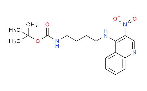 DY692131 | 210303-93-8 | tert-Butyl (4-((3-nitroquinolin-4-yl)amino)butyl)carbamate