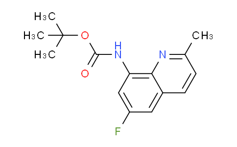 CAS No. 1355202-92-4, tert-Butyl (6-fluoro-2-methylquinolin-8-yl)carbamate