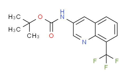 CAS No. 1447607-03-5, tert-Butyl (8-(trifluoromethyl)quinolin-3-yl)carbamate