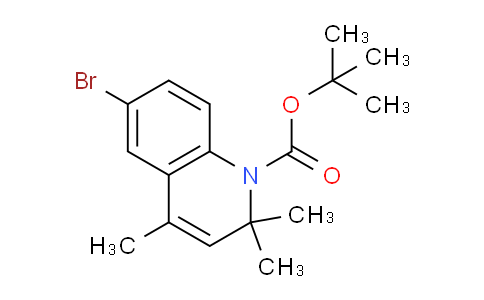 CAS No. 179894-35-0, tert-Butyl 6-bromo-2,2,4-trimethylquinoline-1(2H)-carboxylate