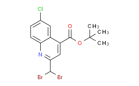 DY692149 | 1015856-21-9 | tert-Butyl 6-chloro-2-(dibromomethyl)quinoline-4-carboxylate