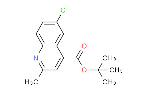 CAS No. 1033194-62-5, tert-Butyl 6-chloro-2-methylquinoline-4-carboxylate
