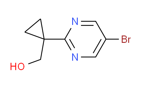 CAS No. 1447606-66-7, (1-(5-Bromopyrimidin-2-yl)cyclopropyl)methanol