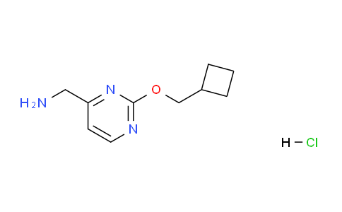 CAS No. 1439899-04-3, (2-(Cyclobutylmethoxy)pyrimidin-4-yl)methanamine hydrochloride