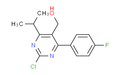 CAS No. 1207460-23-8, (2-Chloro-4-(4-fluorophenyl)-6-isopropylpyrimidin-5-yl)methanol