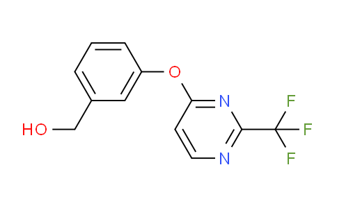 CAS No. 1216765-85-3, (3-((2-(Trifluoromethyl)pyrimidin-4-yl)oxy)phenyl)methanol