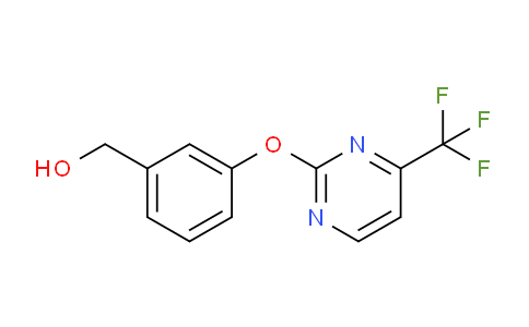 CAS No. 1215524-83-6, (3-((4-(Trifluoromethyl)pyrimidin-2-yl)oxy)phenyl)methanol