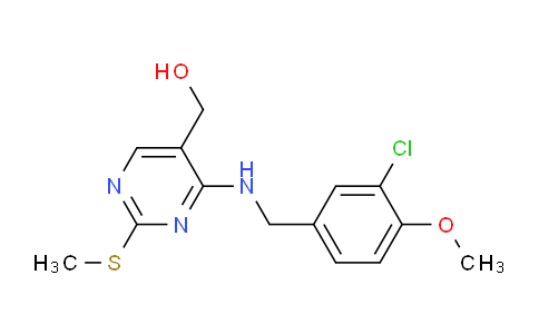 CAS No. 330785-85-8, (4-((3-Chloro-4-methoxybenzyl)amino)-2-(methylthio)pyrimidin-5-yl)methanol