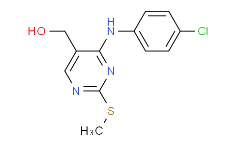 CAS No. 105640-58-2, (4-((4-Chlorophenyl)amino)-2-(methylthio)pyrimidin-5-yl)methanol