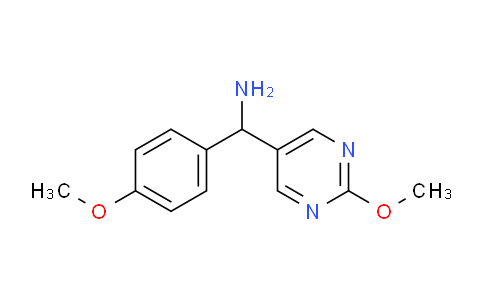 CAS No. 1956376-57-0, (4-Methoxyphenyl)(2-methoxypyrimidin-5-yl)methanamine