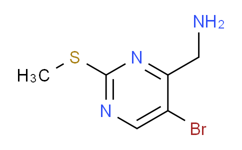 CAS No. 1823402-38-5, (5-Bromo-2-(methylthio)pyrimidin-4-yl)methanamine