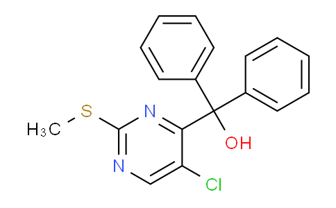 CAS No. 74840-36-1, (5-Chloro-2-(methylthio)pyrimidin-4-yl)diphenylmethanol