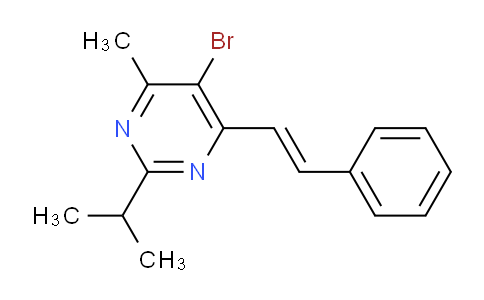 CAS No. 70169-99-2, (E)-5-Bromo-2-isopropyl-4-methyl-6-styrylpyrimidine