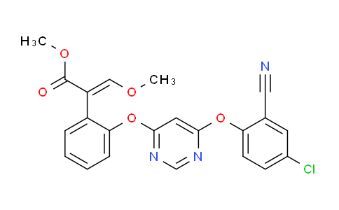CAS No. 131860-80-5, (E)-Methyl 2-(2-((6-(4-chloro-2-cyanophenoxy)pyrimidin-4-yl)oxy)phenyl)-3-methoxyacrylate