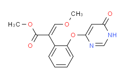 CAS No. 141190-60-5, (E)-Methyl 3-methoxy-2-(2-((6-oxo-1,6-dihydropyrimidin-4-yl)oxy)phenyl)acrylate