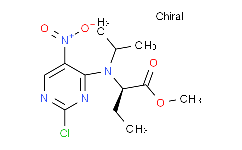 CAS No. 946161-16-6, (R)-Methyl 2-((2-chloro-5-nitropyrimidin-4-yl)(isopropyl)amino)butanoate