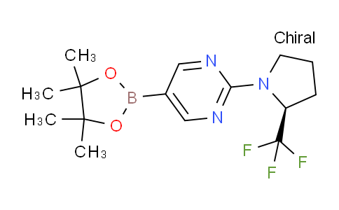 CAS No. 1620136-61-9, (S)-5-(4,4,5,5-Tetramethyl-1,3,2-dioxaborolan-2-yl)-2-(2-(trifluoromethyl)pyrrolidin-1-yl)pyrimidine