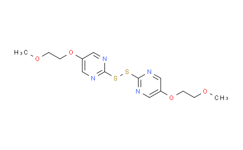 CAS No. 28246-06-2, 1,2-Bis(5-(2-methoxyethoxy)pyrimidin-2-yl)disulfane