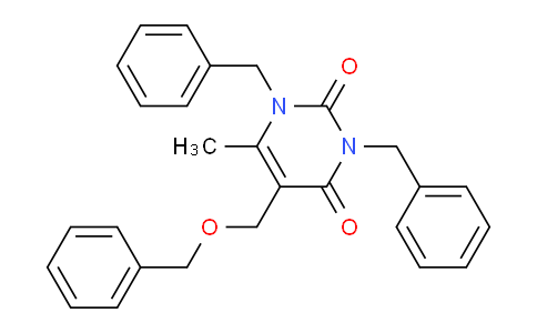 CAS No. 918631-01-3, 1,3-dibenzyl-5-((benzyloxy)methyl)-6-methylpyrimidine-2,4(1H,3H)-dione