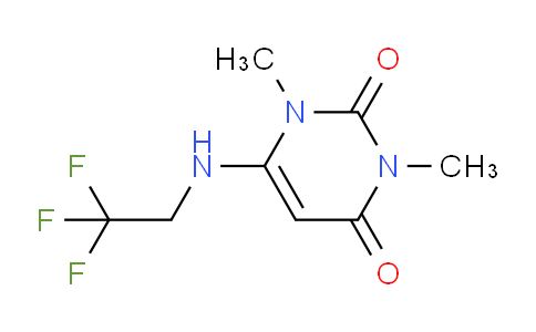 CAS No. 21544-65-0, 1,3-Dimethyl-6-((2,2,2-trifluoroethyl)amino)pyrimidine-2,4(1H,3H)-dione