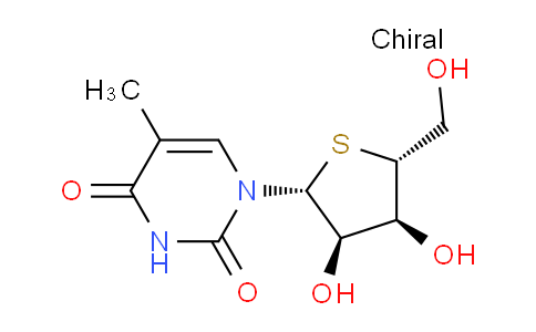 CAS No. 6741-71-5, 1-((2R,3R,4S,5R)-3,4-Dihydroxy-5-(hydroxymethyl)tetrahydrothiophen-2-yl)-5-methylpyrimidine-2,4(1H,3H)-dione