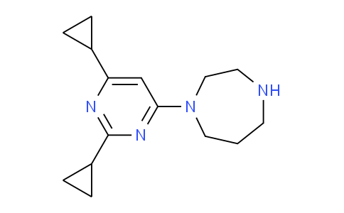 CAS No. 1710195-40-6, 1-(2,6-Dicyclopropylpyrimidin-4-yl)-1,4-diazepane