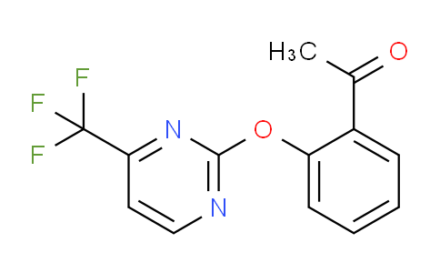 CAS No. 874782-04-4, 1-(2-((4-(Trifluoromethyl)pyrimidin-2-yl)oxy)phenyl)ethanone