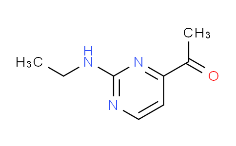 CAS No. 864464-02-8, 1-(2-(Ethylamino)pyrimidin-4-yl)ethanone