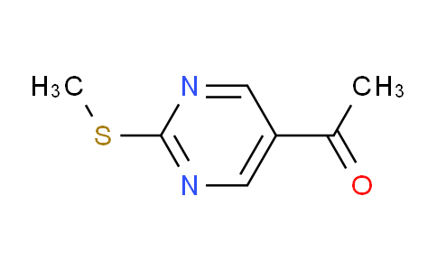CAS No. 84755-29-3, 1-(2-(Methylthio)pyrimidin-5-yl)ethanone