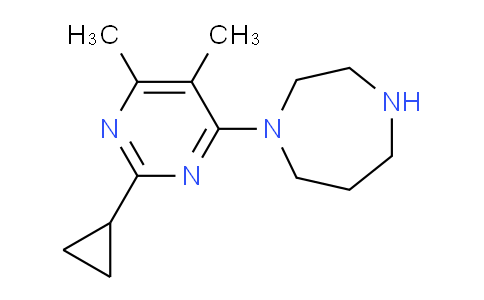CAS No. 1713639-67-8, 1-(2-Cyclopropyl-5,6-dimethylpyrimidin-4-yl)-1,4-diazepane