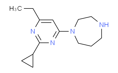 CAS No. 1707375-61-8, 1-(2-Cyclopropyl-6-ethylpyrimidin-4-yl)-1,4-diazepane