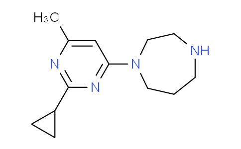 CAS No. 1708013-46-0, 1-(2-Cyclopropyl-6-methylpyrimidin-4-yl)-1,4-diazepane