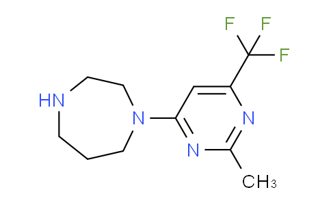 CAS No. 1707394-52-2, 1-(2-Methyl-6-(trifluoromethyl)pyrimidin-4-yl)-1,4-diazepane