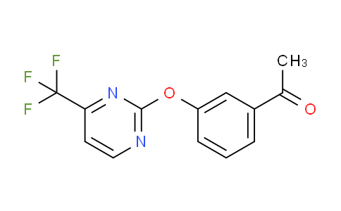 CAS No. 1227954-39-3, 1-(3-((4-(Trifluoromethyl)pyrimidin-2-yl)oxy)phenyl)ethanone