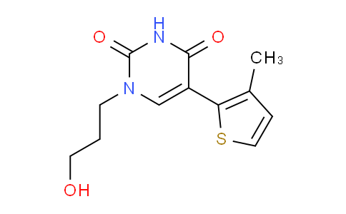 CAS No. 952402-29-8, 1-(3-Hydroxypropyl)-5-(3-methylthiophen-2-yl)pyrimidine-2,4(1H,3H)-dione