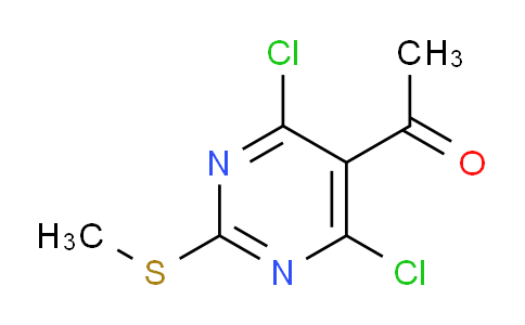 CAS No. 1447839-64-6, 1-(4,6-Dichloro-2-(methylthio)pyrimidin-5-yl)ethanone