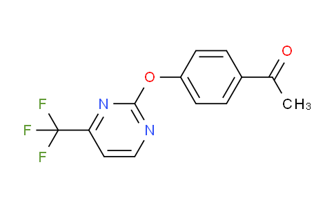 CAS No. 1227954-94-0, 1-(4-((4-(Trifluoromethyl)pyrimidin-2-yl)oxy)phenyl)ethanone